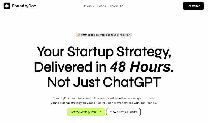 Hey, I launched FoundryDoc. 🚀 If you’re like most solo SaaS...
