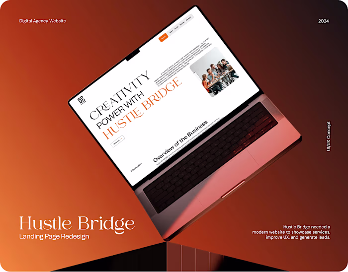 Hustle Bridge - Agency Website Redesign