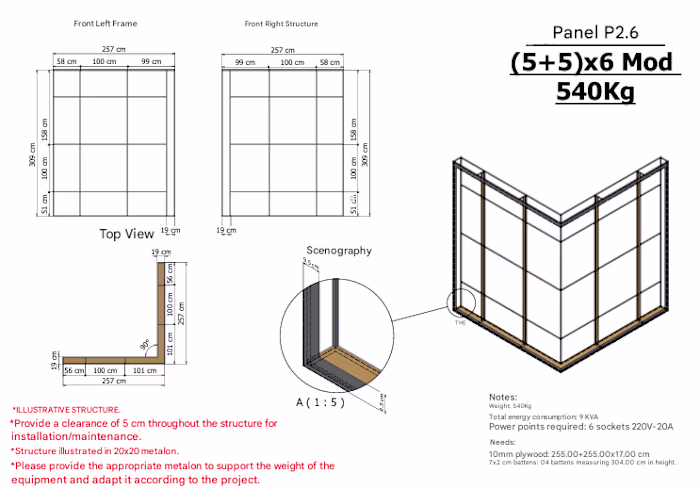 🧱 Corner / 90° LED Structures – Precise & Strong