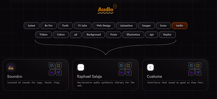 Audio providers websites in → WebTree check here: https://we...