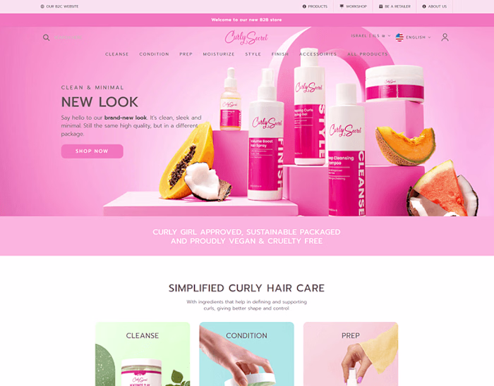 B2B Haircare Brand - Shopify Custom Development