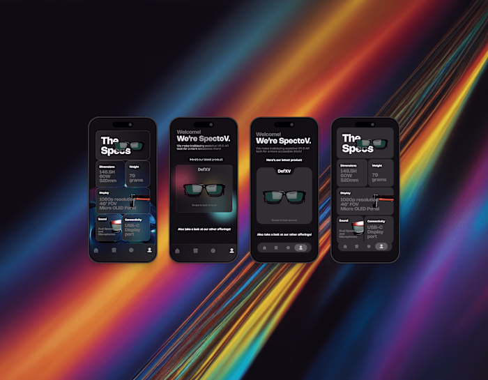 SpectoV Mobile App – AR/VR Showcase & Demo Platform