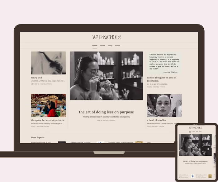 WITHNICHOLE | Minimalist Editorial Substack