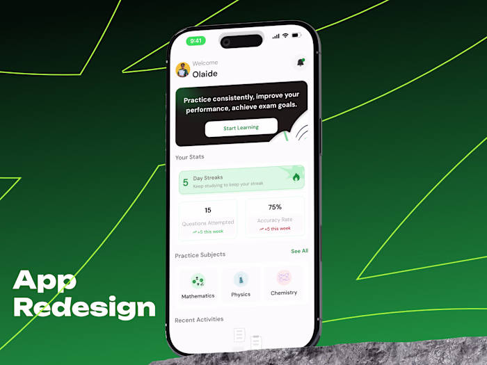 Naija Exam Mobile Application Redesign