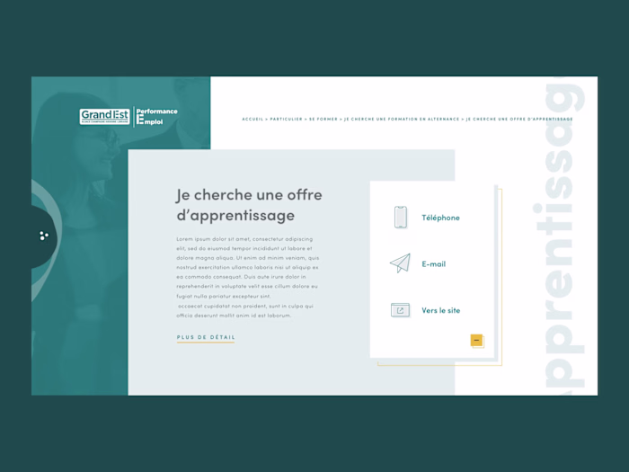 Performance Emploi - Contact card