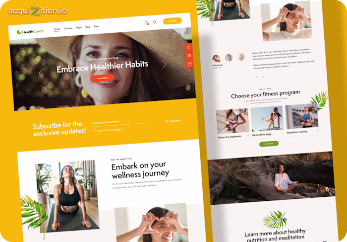 HealthCoach – Kajabi Wellness Website The Brief HealthCoach ...