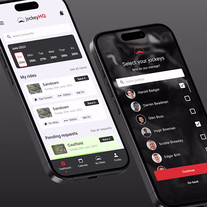JockeyHQ - App Design, Web Design & Branding