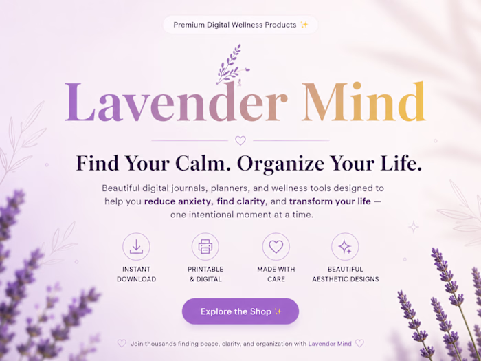Lavender Mind – Digital Wellness