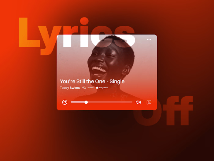 Mini Music Player UI Design