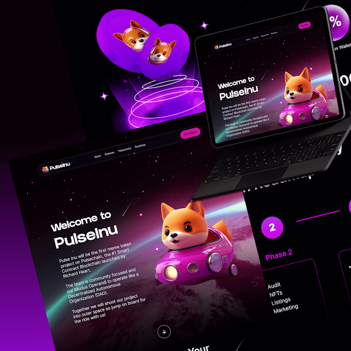 Pulse Inu - Web3 Memecoin Website