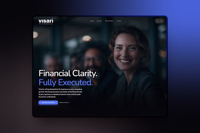 Visari Financial - Financial Advisory Firm Framer Site
