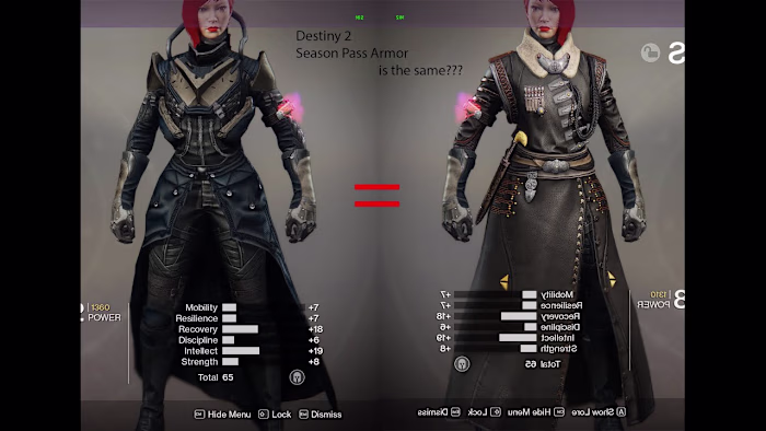 Destiny 2 Season Armor...... the same?????