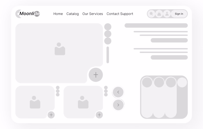 Moonlide eCommerce Website Designs 