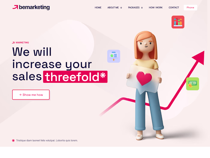 MARKETING Landing Page Design