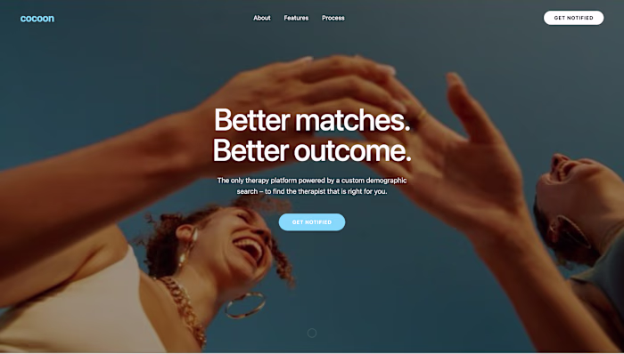 Cocoon Therapy App UI/UX Design