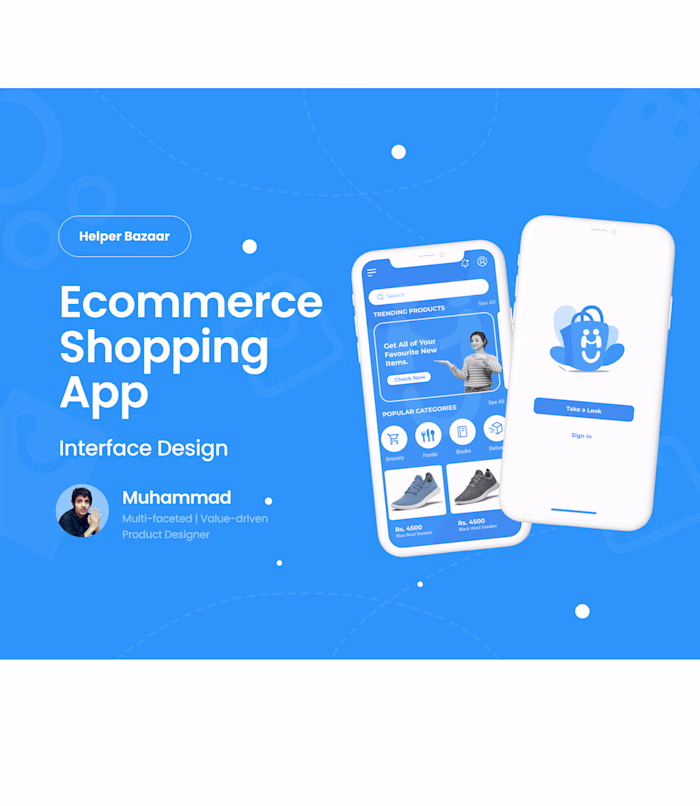 Helper Bazaar | Shopping | Ecommerce App Design
