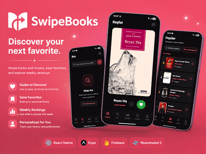 SwipeBooks – Mobile Book Discovery App