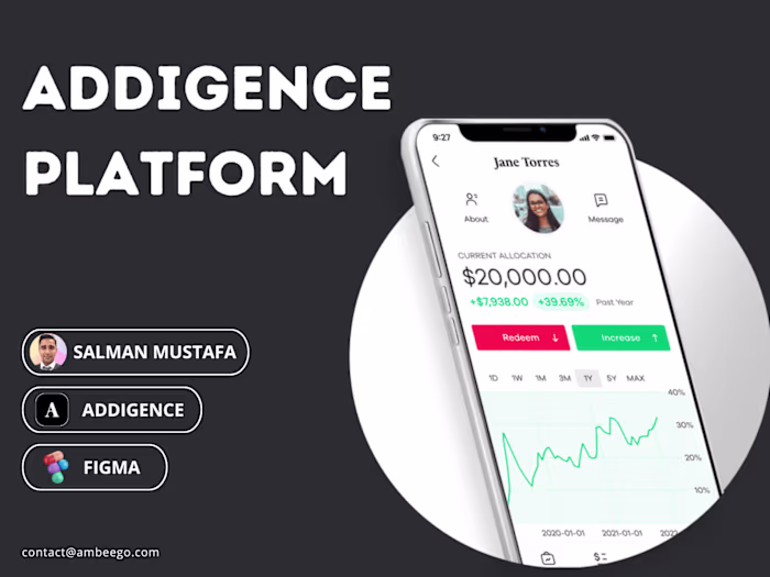 Web Platform Designer, Addigence