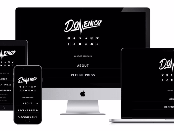 Website for a NYC Musician