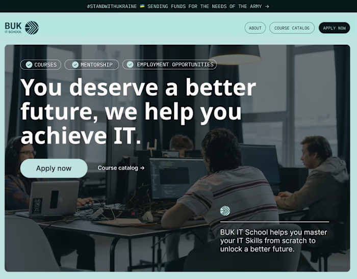 IT School Brand Identity and Web Design (Landing Page)