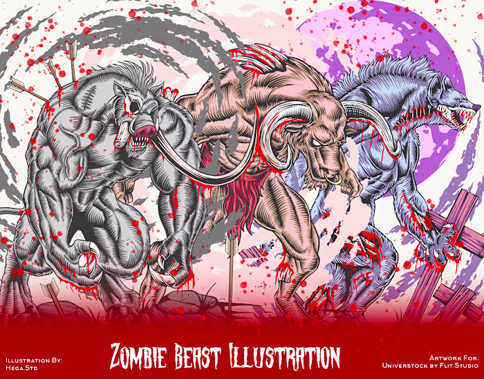 Zombie Beast Illustration