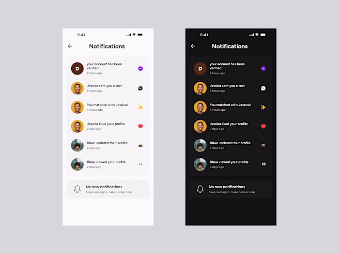 notification panel