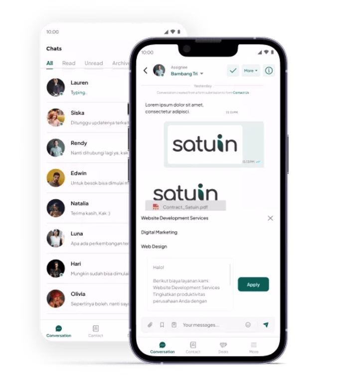 SaaS - CRM system & Chat App for Android & iOS (hybrid)
