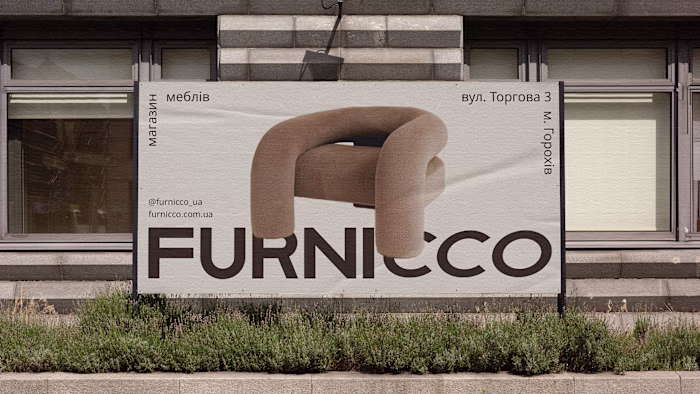 Brand identity for furniture store/ FURNICCO