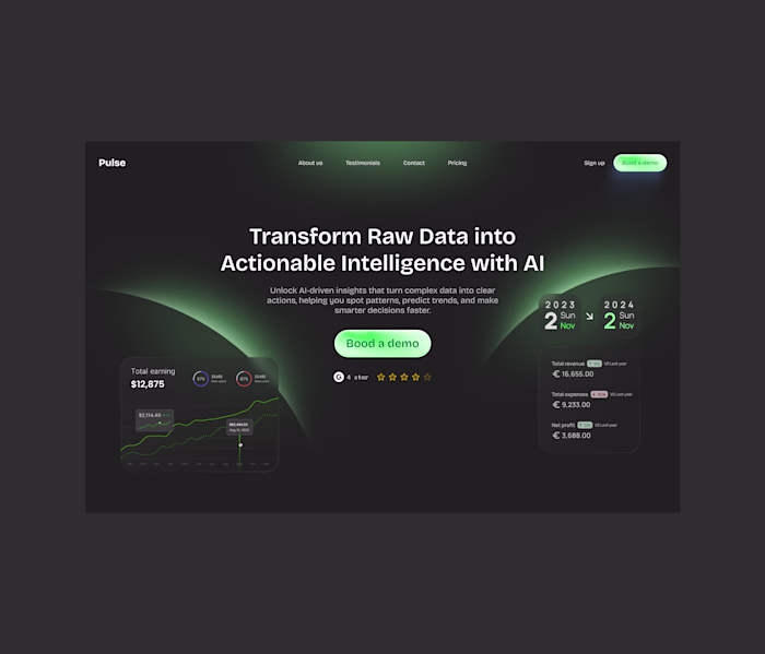Latest landing page exploration.