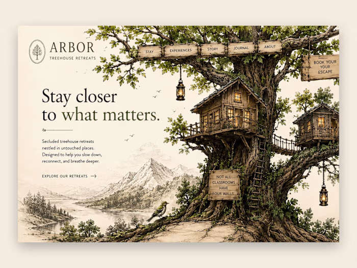 Immersive storytelling meets clean design.