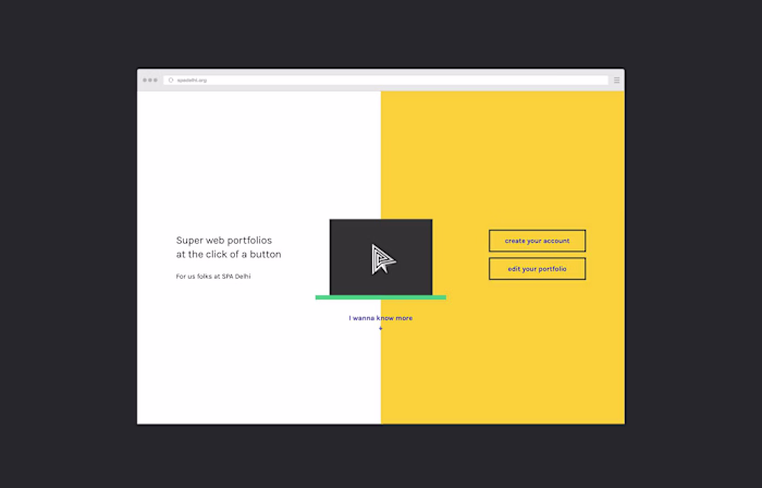 Built a Portfolio platform in 2013