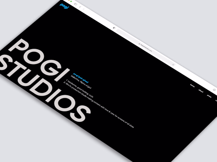Pogi Studios Website