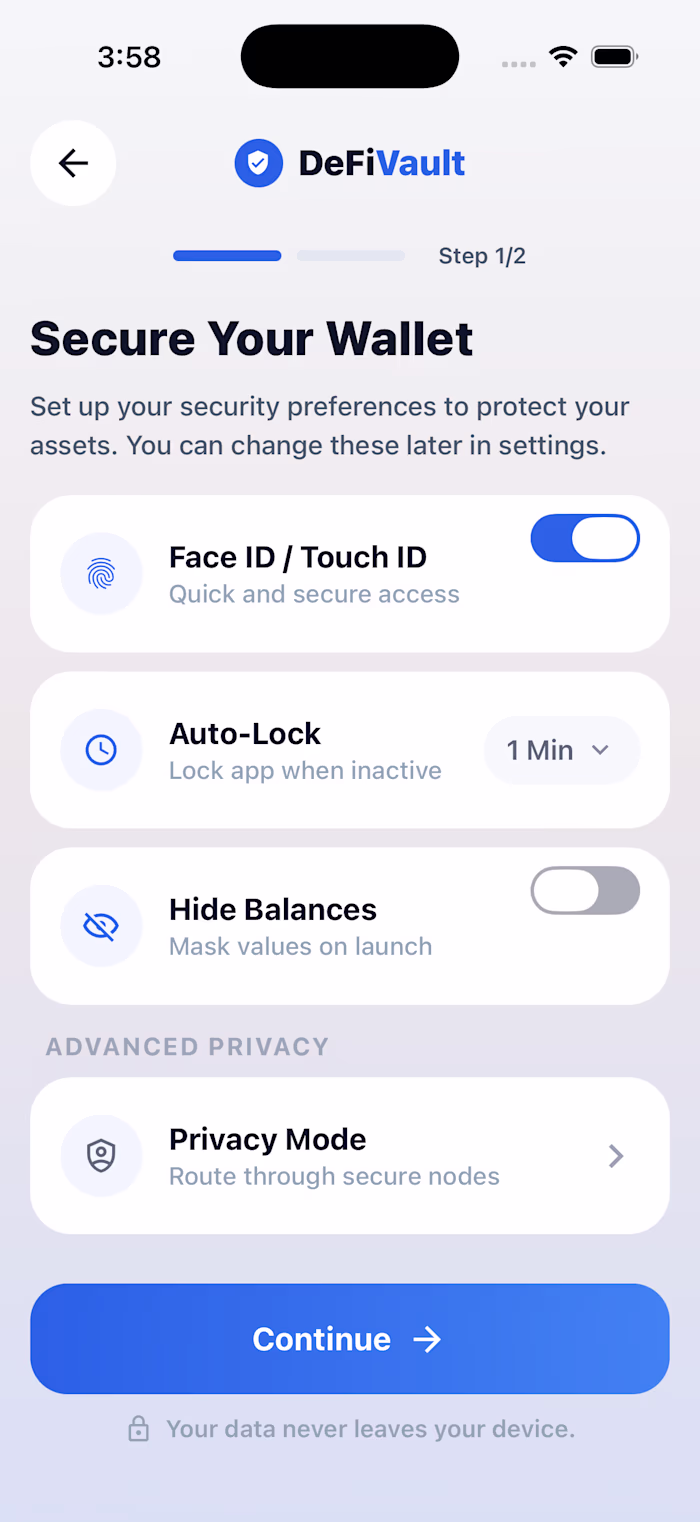 :React Native DeFi Wallet |