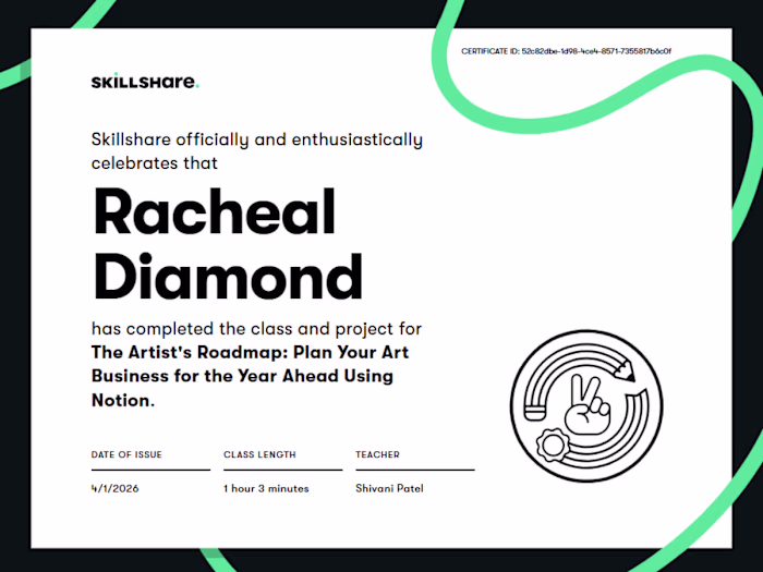 Skillshare Certification | Creative Business