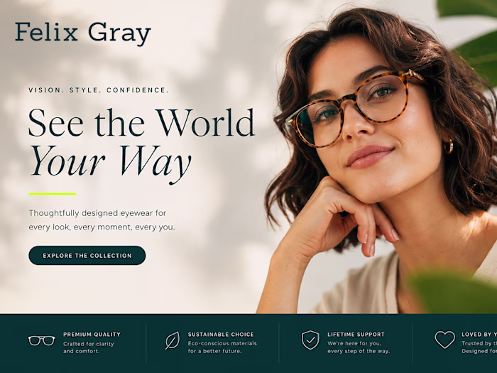 Shopify Eyewear Store Redesign &