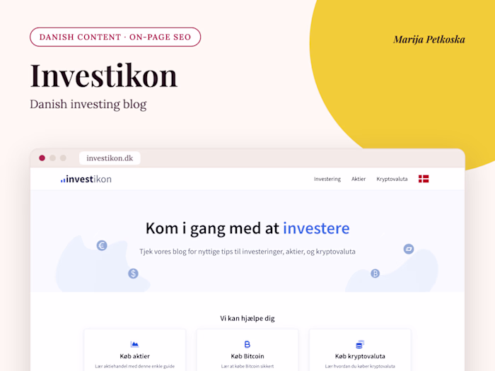 Investikon: Danish Blog Publishing and SEO