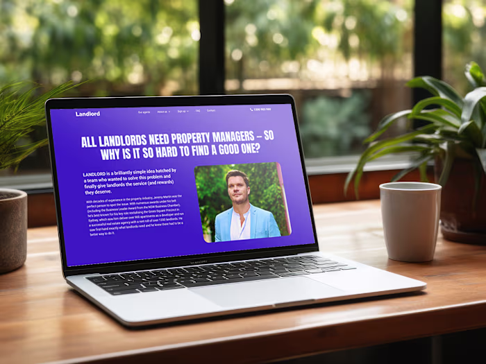Webflow Website Development for Landlord