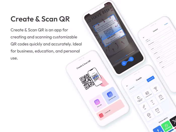 Create & Scan QR App