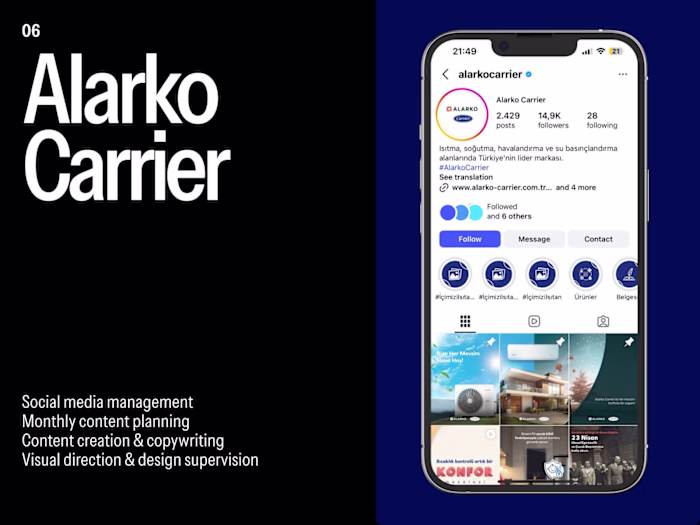 Content & Product Communication | Alarko Carrier