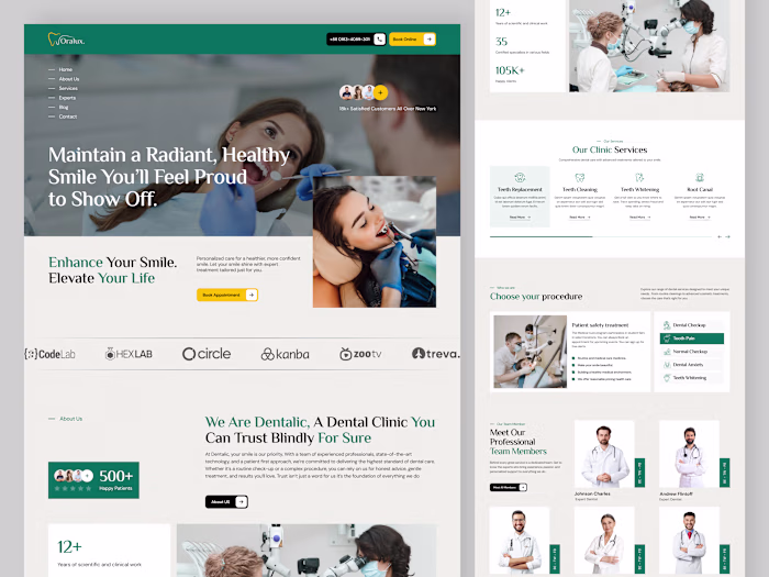 Oralux - Dental Website