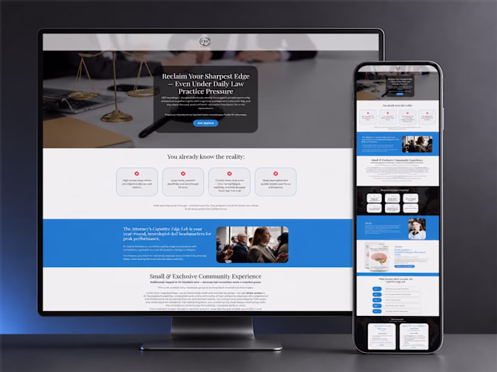 Kajabi Attorney Membership Funnel & Community Platform