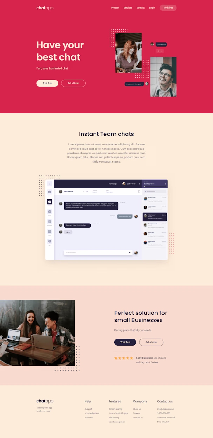 Chat Membership Website