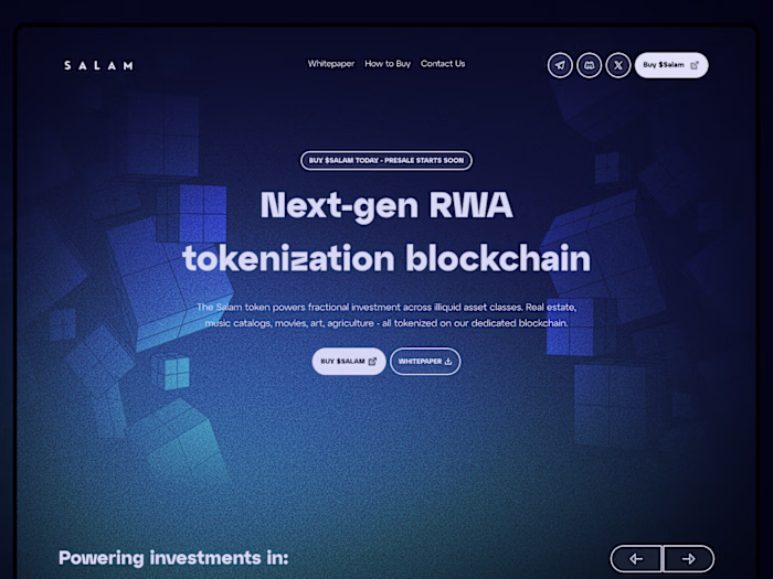 Crypto Token Landing Page