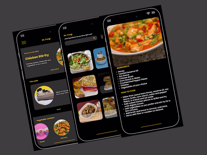 Designing a recipe app for leftover ingredients