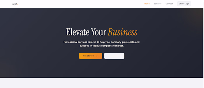 Created a modern service website