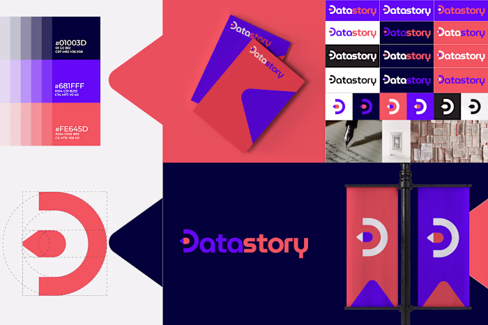 DataStory - Logo & Visual Identity Developed the complete br...
