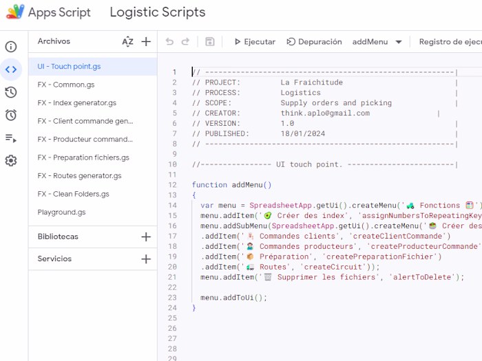 Automated logistic documents generation.
