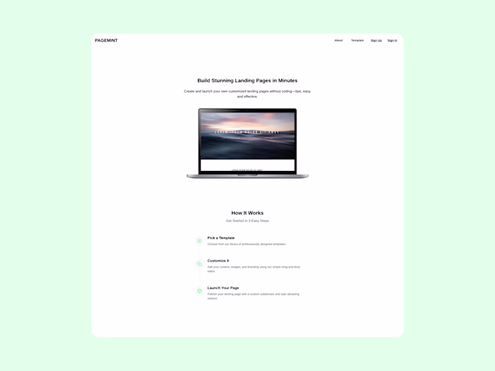 SaaS Development | Landing Page Builder with Laravel & Livewire