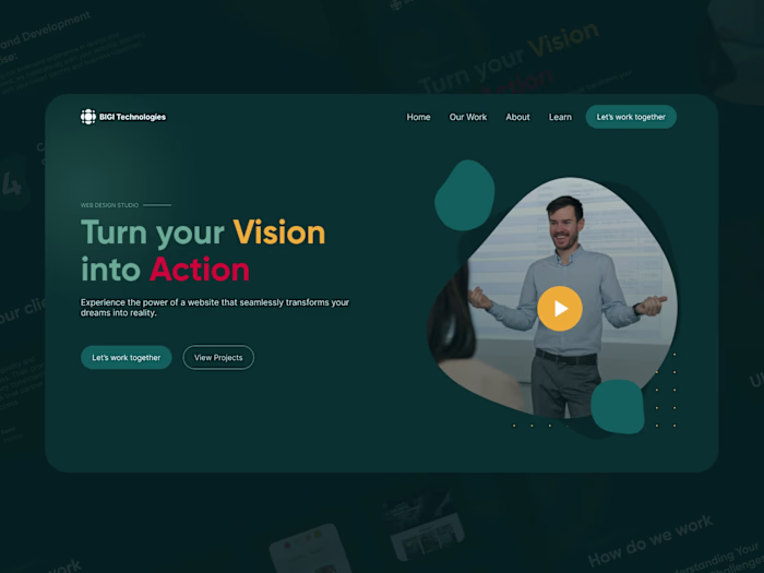 Design agency website design