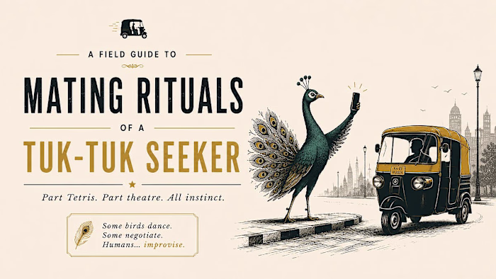 The Peacock Has Nothing On A Tuk-Tuk Passenger